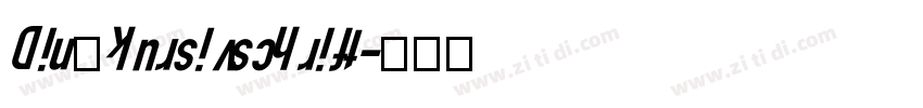 Din kursivschrift字体转换
